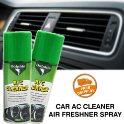 Dolphin Car AC Cleaner Air Freshner Spray For Long Lasting Fresh Frangrance, 100ML